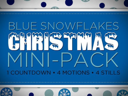 BLUE SNOW FLAKES MINI-PACK