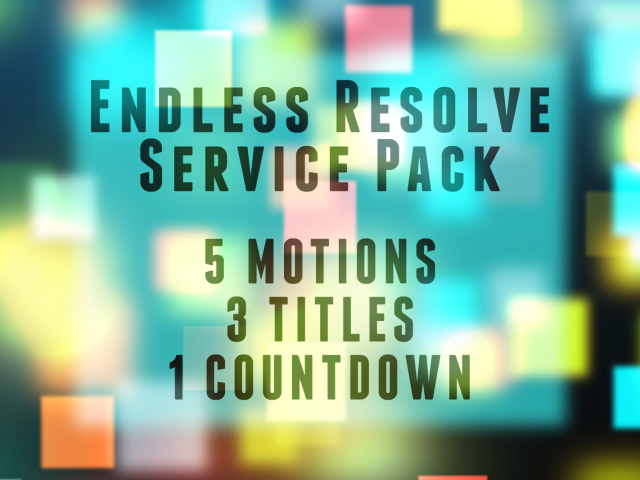 ENDLESS RESOLVE SERVICE PACK