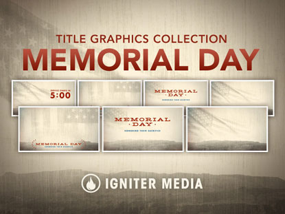 MEMORIAL DAY TITLE GRAPHICS COLLECTION