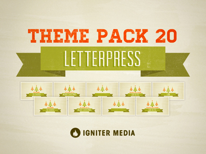 THEME PACK 20: LETTERPRESS