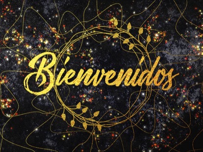 GLITTER GOLD BIENVENIDOS