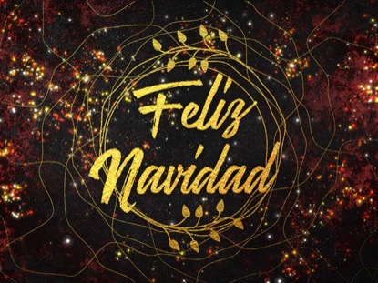 GLITTER GOLD FELIZ NAVIDA
