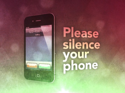 SILENCE YOUR PHONE VINTAGE LOOP