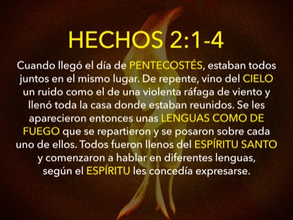 HOLY FLAME ACTS MOTION SPANISH