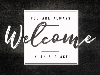 ROLLED INK WELCOME MOTION