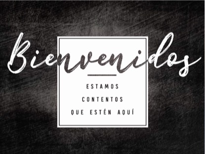 ROLLED INK WELCOME MOTION - SPANISH