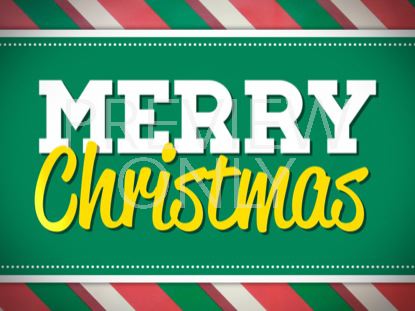 STRIPES MERRY CHRISTMAS STILL