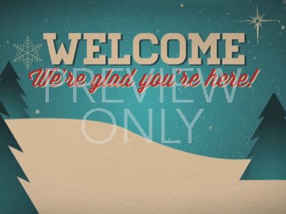CHRISTMAS WELCOME VINTAGE STILL