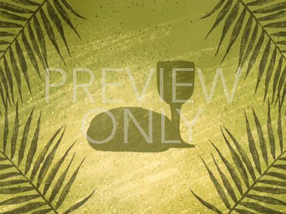 PAINTED PALM SUNDAY COMMUNION