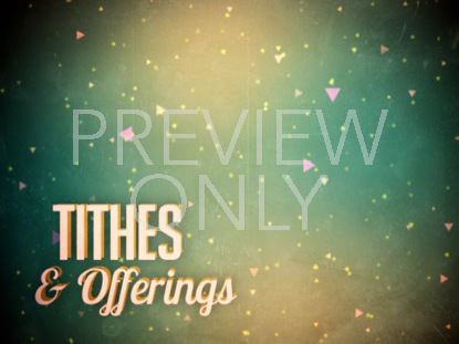RETRO GREEN TITHES & OFFERINGS STILL