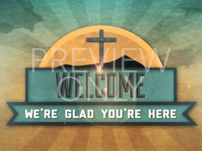VINTAGE EASTER WELCOME STILL