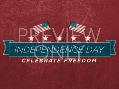 VINTAGE INDEPENDENCE DAY TITLE