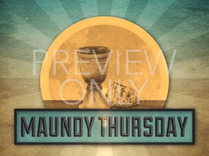 VINTAGE MAUNDY THURSDAY TITLE STILL