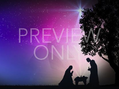 MARY JOSEPH AND MANGER