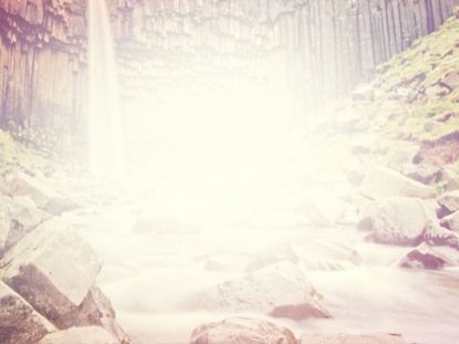 NATURE SIMPLE WATERFALL BRIGHT