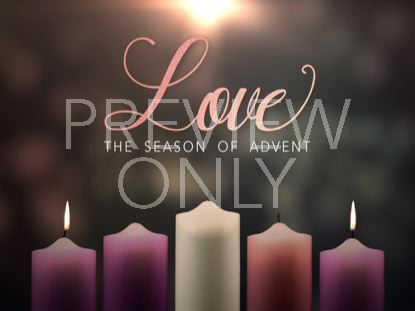 ADVENT CANDLES LOVE