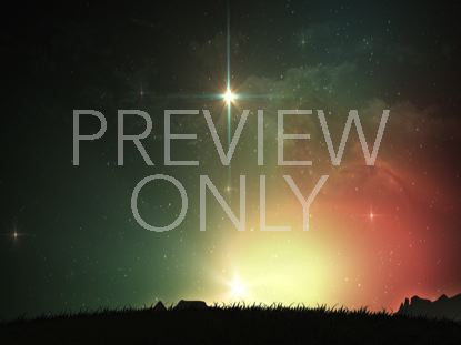 CHRISTMAS NATIVITY SMALL STAR LANDSCAPE