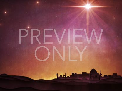 BETHLEHEM STAR NIGHT SKY STILL