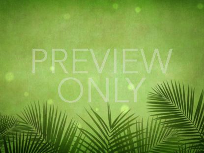 PALM SUNDAY GRUNGE GREEN