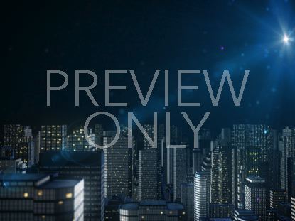 PARTICLE GLOW CITY NIGHT