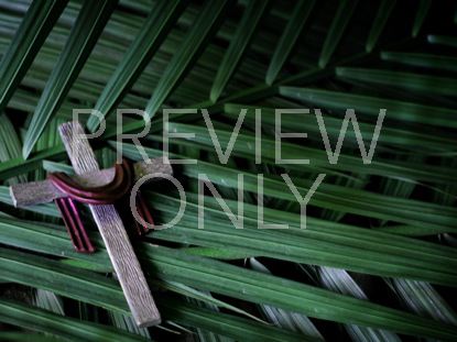 SILVER CROSS PALM SUNDAY BRANCHES