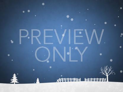 WINTER SNOW BLUE SCROLLING