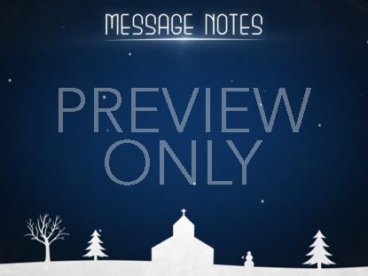 WINTER SNOW MESSAGE NOTES