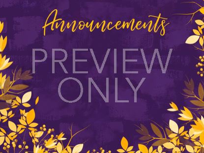 AUTUMN BREEZE ANNOUNCEMENTS STILL
