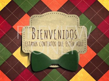 PLAID DAD WELCOME STILL - SPANISH