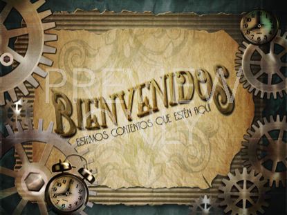 STEAMPUNK WELCOME STILL - SPANISH