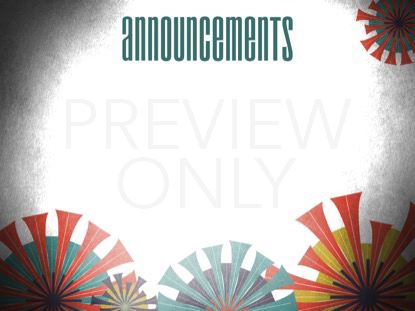 TERRACE DAYS ANNOUNCEMENT STILL