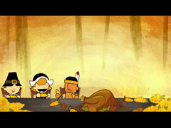 THANKSGIVING ILLUSTRATION - TRADITIONAL FEAST