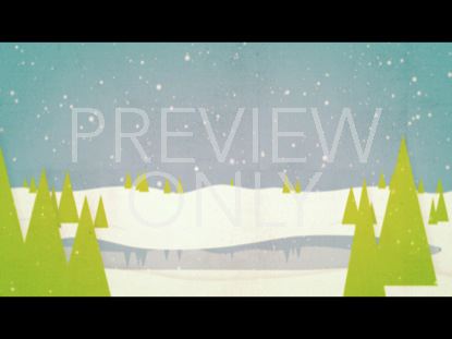 CHRISTMAS WELCOME SNOWY LANDSCAPE STILL