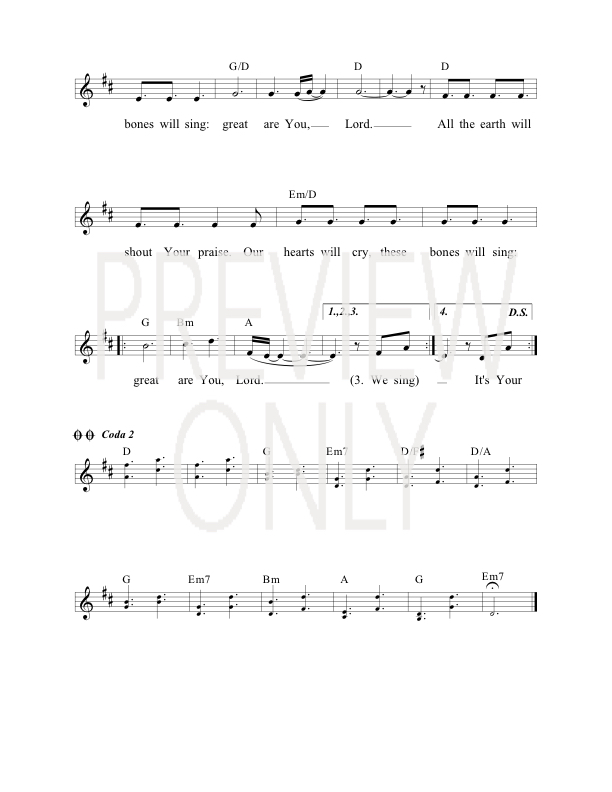 Great Are You Lord Lead Sheet, Lyrics, &amp; Chords | Seth and Nirva ...