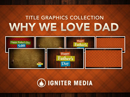 WHY WE LOVE DAD TITLE GRAPHICS COLLECTION