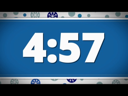 BLUE SNOWFLAKES COUNTDOWN