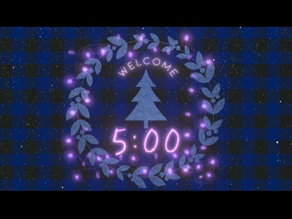 GLOWING PLAID CHRISTMAS COUNTDOWN