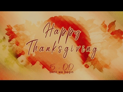 THANKSGIVING 5 MINUTE COUNTDOWN