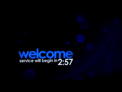 BLUE PARTICLES AND STREAKS COUNTDOWN