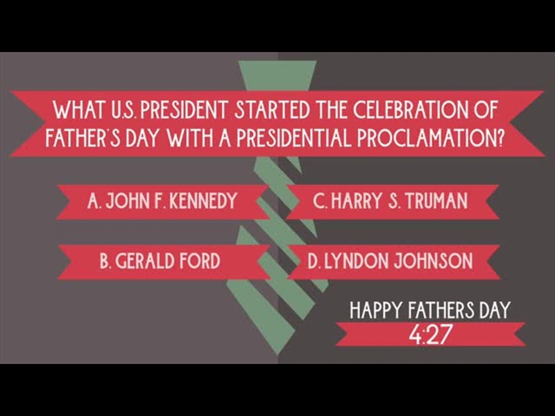 FATHER'S DAY TRIVIA COUNTDOWN 