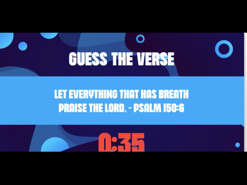 GUESS THE VERSE: COUNTDOWN