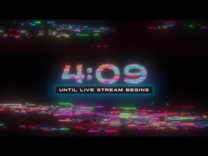 LED GLITCH LIVE STREAM COUNTDOWN