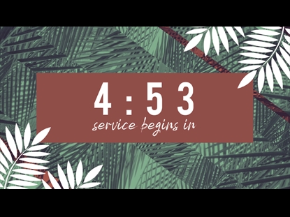 PALM SUNDAY COUNTDOWN