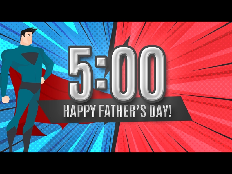 SUPERHERO DAD COUNTDOWN