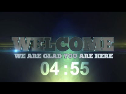 WELCOME COUNTDOWN 3D TEXT