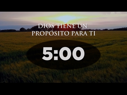 PURPOSE FIVE MINUTE COUNTDOWN