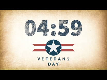 VETERANS DAY COUNTDOWN - FIVE MINUTES