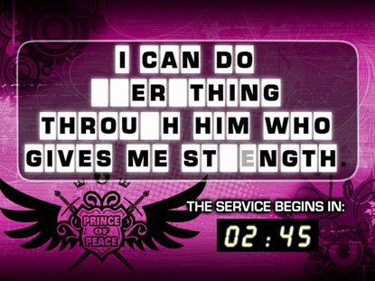 PRINCE OF PEACE COUNTDOWN