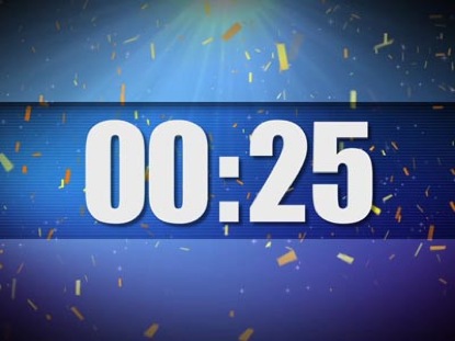 NEW YEARS CONFETTI DROP COUNTDOWN