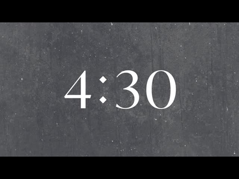 A TIME OF PRAYER COUNTDOWN